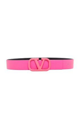 Valentino VLOGO Leather Belt Pink