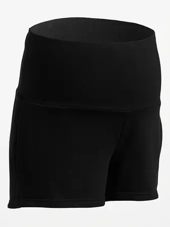 Maternity Foldover-Waist Shorts -- 3-inch inseam | Old Navy