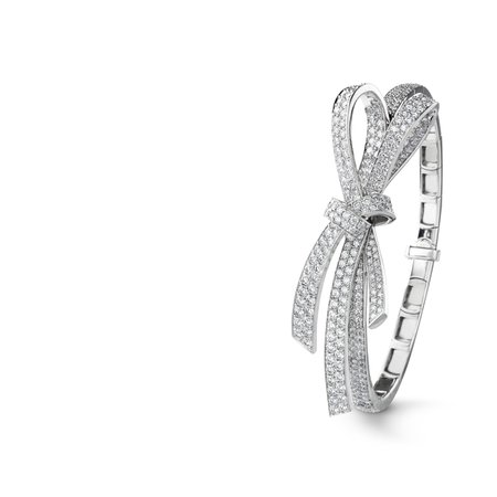 Ruban bracelet - 18K white gold, diamonds - J3882 - CHANEL
