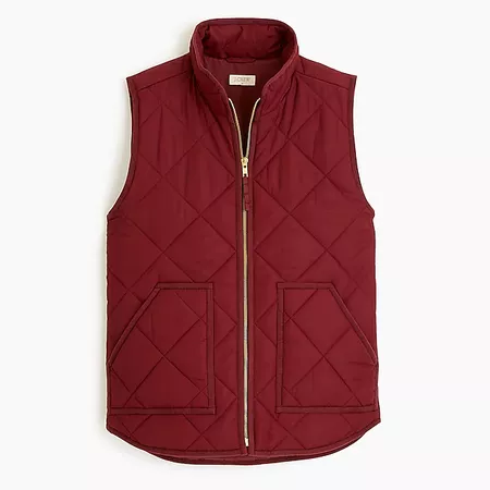 J.Crew Mercantile quilted puffer vest with eco-friendly Primaloft&reg; : Women coats & jackets | J.Crew