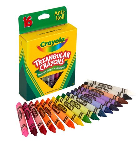 Crayola Triangular Crayon Set, 16 Colors: Walmart