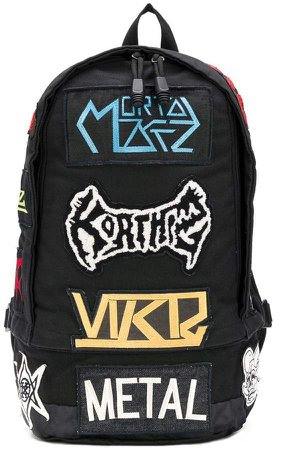 embroidered patch backpack