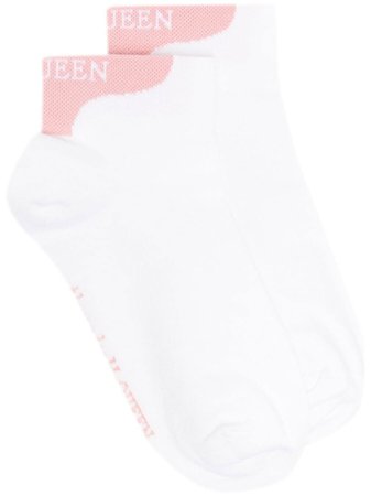 Alexander McQueen logo-print Detail Socks - Farfetch