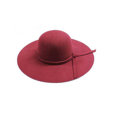 Fashiontage - Felt Hat With Matching Tie - 937730244669