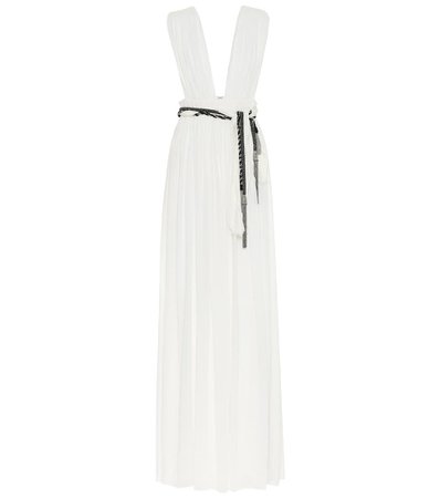 Saint Laurent - Silk dress | Mytheresa