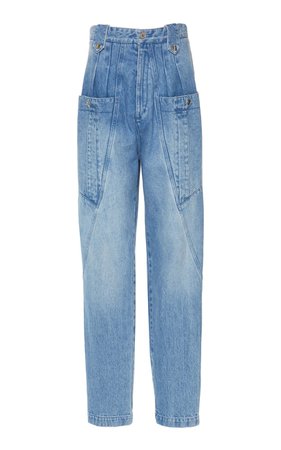 Kerris High-Rise Tapered Jeans by Isabel Marant | Moda Operandi