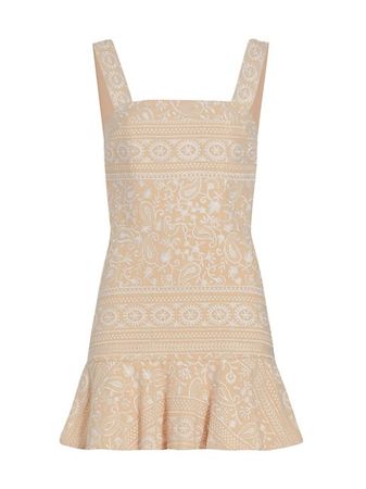 Shop Alice + Olivia Kaidra Drop-Waist Minidress | Saks Fifth Avenue