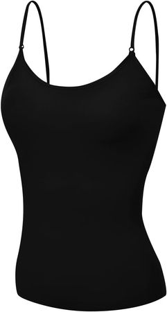 Emmalise Women's Camisole Built in Bra Wireless Fabric Support Short Cami at Amazon Women’s Clothing store
