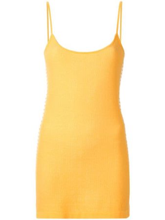 Nagnata Retro Stripe Mini Dress M015 Yellow | Farfetch