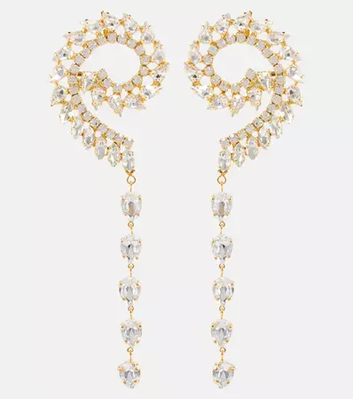 Magda Butrym - Embellished spiral drop earrings | Mytheresa