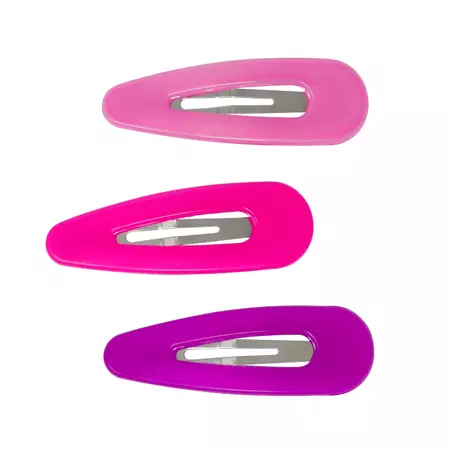 Acrylic Snap Hair Clips | Pink Poppy