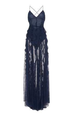Blumarine- Lace Maxi Dress