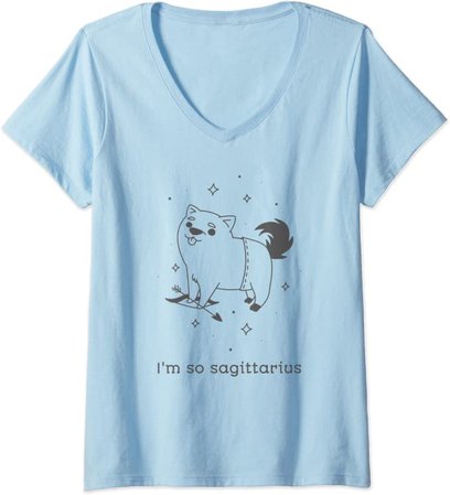 Amazon.com: Womens Sagittarius Zodiac Astrology Star Sign Graphic Gift Idea V-Neck T-Shirt: Clothing