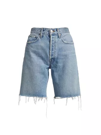 Shop AGOLDE Ira High-Rise Cut-Off Jean Shorts | Saks Fifth Avenue