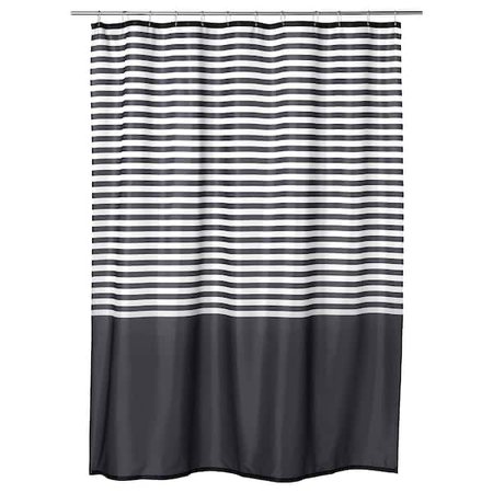 VADSJÖN Shower curtain - dark gray - IKEA
