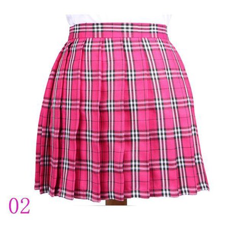 Jetcube | Hot Pink Plaid Skirt 1 $22.10