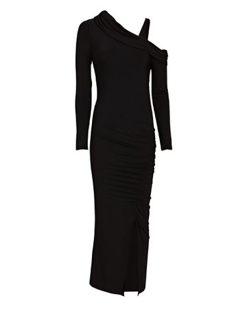 Jonathan Simkhai Samantha One-Shoulder Jersey Midi Dress | INTERMIX®