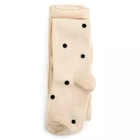 Vanilla Dot Knit Tights – Little Stocking Company