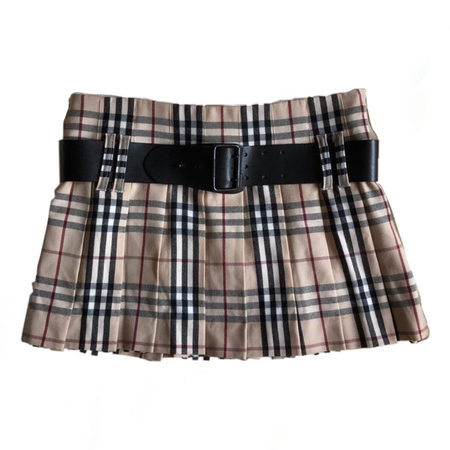 plaid Burberry Skirt
