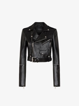 Studded biker jacket in leather | GIVENCHY Paris