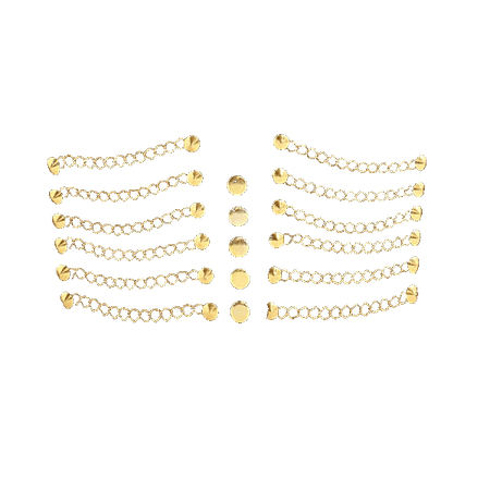 Gold Buttons and Chains PNG (Dei5 edit)
