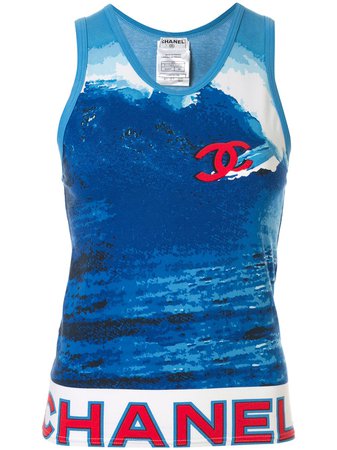 Chanel Pre-Owned Surf Line Vest Top Vintage | Farfetch.com