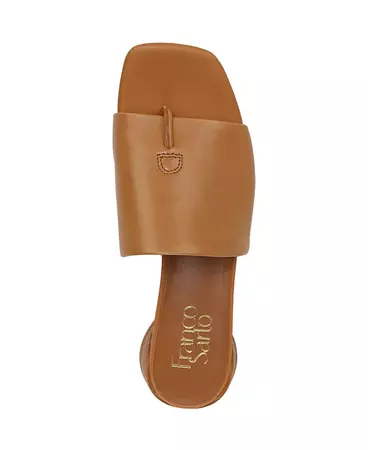 Franco Sarto Women's Loran Stacked Heel Slide Dress Sandals - Macy's