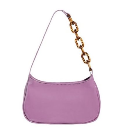label aa pink shoulder bag with chain