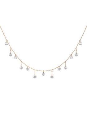 18k Yellow Gold 13 Diamonds Necklace By Persée | Moda Operandi