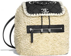 Chanel X Margot Robbie Wool Coco Neige Backpack - Celebrities who wear, use, or own Chanel X Margot Robbie Wool Coco Neige Backpack / Coolspotters