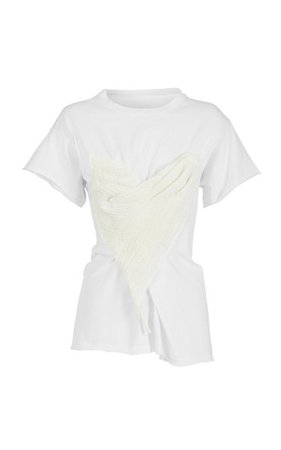 Lady Love Jacquard-Paneled Cotton T-Shirt By Maticevski | Moda Operandi