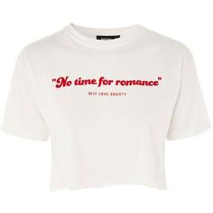 TopShop 'No Time for Romance' Slogan T-Shirt