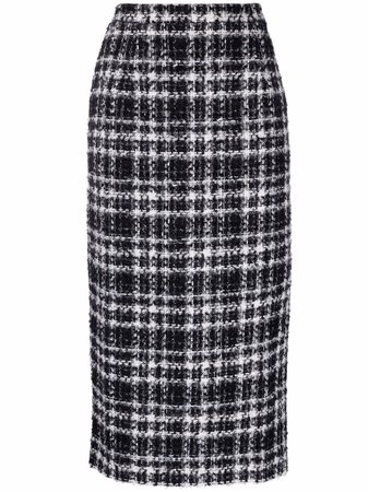 Shop Alessandra Rich tweed midi skirt with Express Delivery - FARFETCH