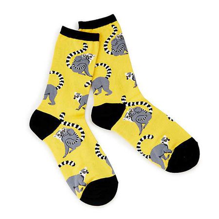 Sunny Lemur Womens Socks | Cute Socks, Animal Socks | UncommonGoods