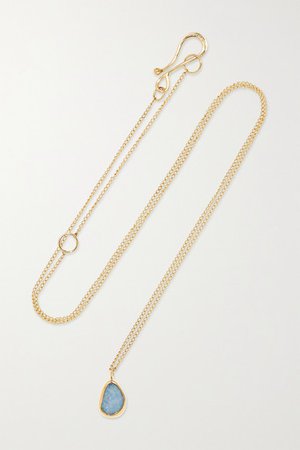 Melissa Joy Manning | 14-karat gold opal necklace | NET-A-PORTER.COM