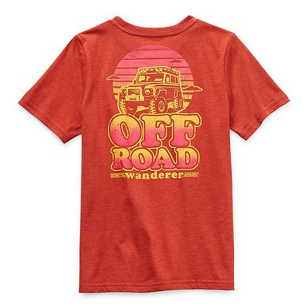 Arizona Little & Big Boys Crew Neck Short Sleeve Graphic T-Shirt - JCPenney