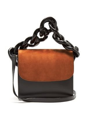 Marques Almeida Oversized curb-chain leather shoulder bag