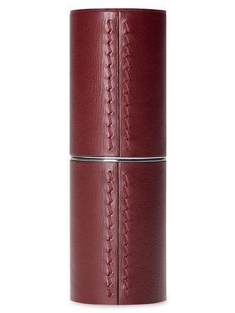 La Bouche Rouge Refillable Fine Leather Lipstick Case - Chocolate