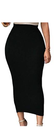 black bodycon skirt