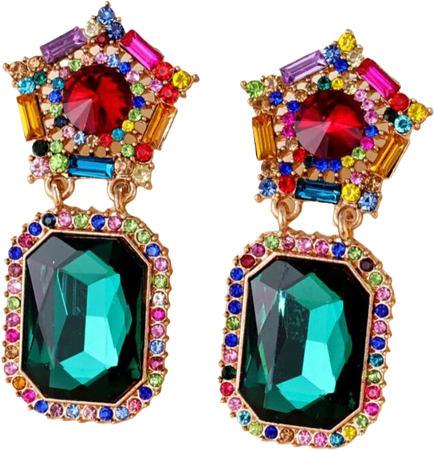 Gemstone Drop Earrings