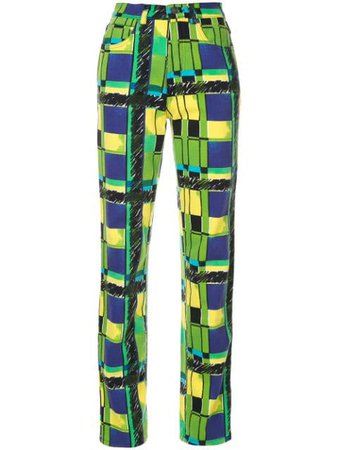 VERSACE PRE-OWNED slim-fit Medusa trousers $437 - Buy Online - Mobile Friendly, Fast Delivery, Price