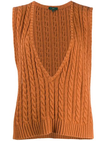 Brown Jejia chunky knitted vest 2939J2M171205750 - Farfetch