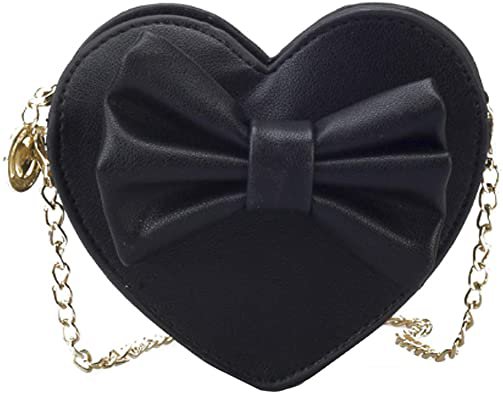 Amazon.com: Rebecca Women Girls Heart Shape Handbag Evening Party Tote Purse (Black): Shoes