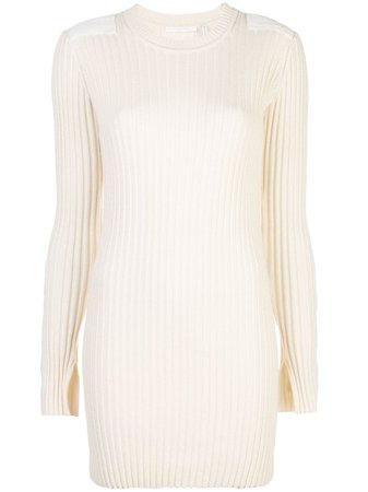Helmut Lang Ribbed Knitted Dress