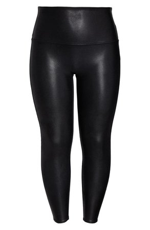 SPANX® Faux Leather Leggings (Plus Size) | Nordstrom