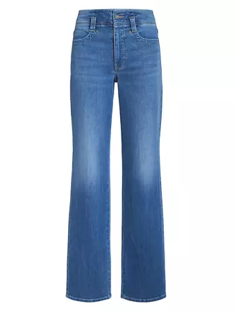 Shop NYDJ Marilyn High-Rise Straight-Leg Jeans | Saks Fifth Avenue