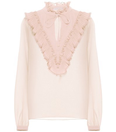 See By Chloé, Ruffled georgette blouse