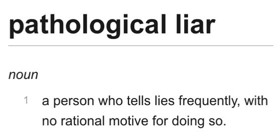 pathological liar