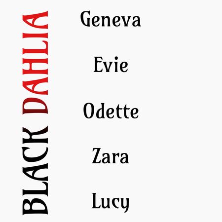 🚫🚫🚫black Dahlia names