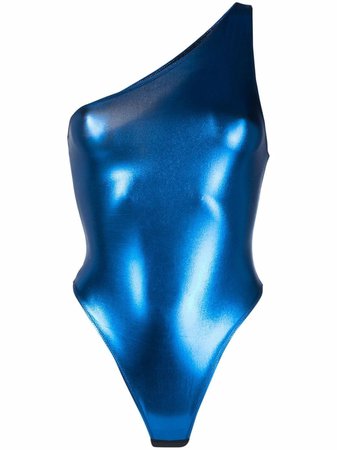 Maison Close Blue Angel Asymmetric Bodysuit - Farfetch